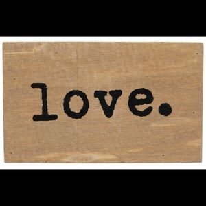 Wood Love Decor Sign